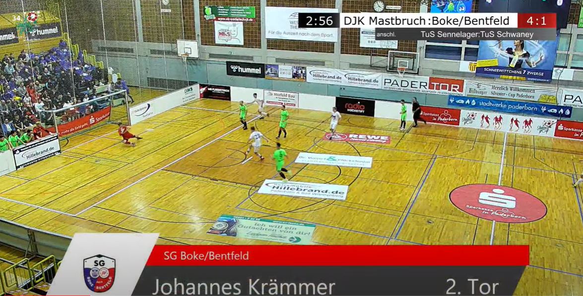Johannes Krämmer erzielt den Ehrentreffer für die SG beim 1:5 gegen die SF DJK Mastbruch